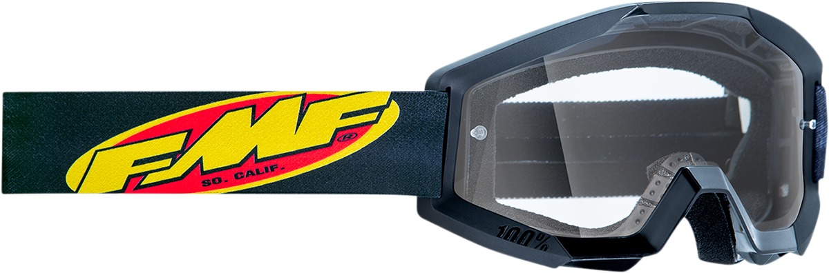 FMF PowerCore Goggles Black Clear Lens - Anti-fog clear lens, dual layer foam - Click Image to Close