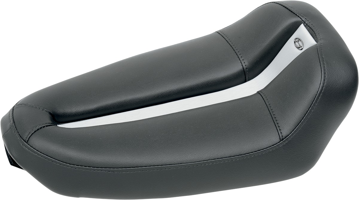 Tech Plain Solo Seat Black/White - For 10-12 Harley XR1200 - Click Image to Close