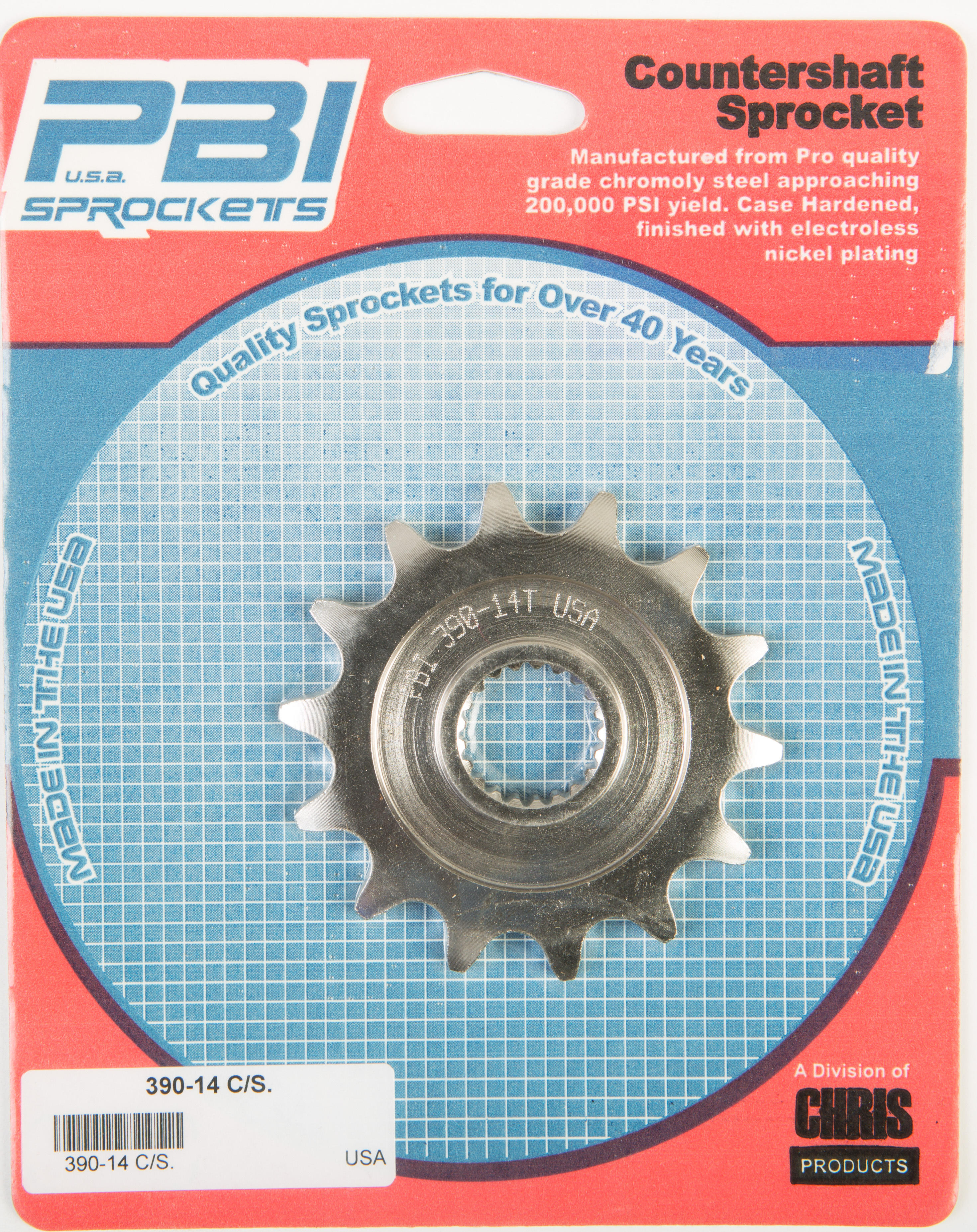 14 Tooth Front Sprocket for Some Honda's 04-17 W/ 520 Chain - For 04-17 Honda CR125R CRF250R CRF250X - Click Image to Close