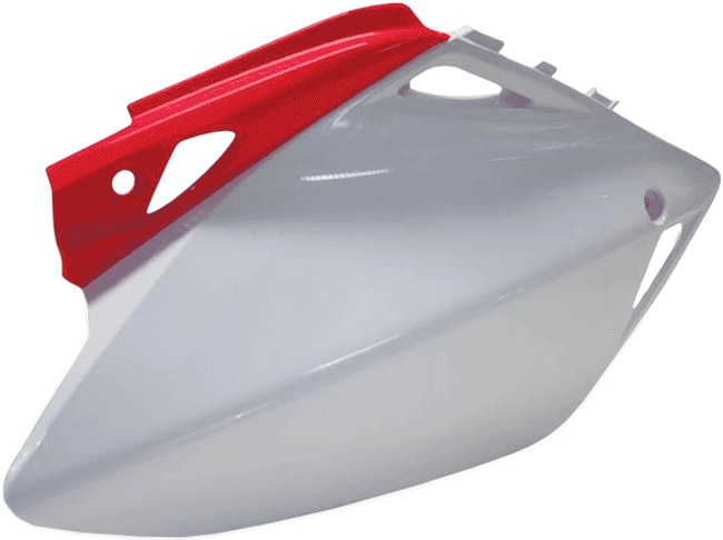 Side Panels - White/Red - For 06-09 Honda CRF250R - Click Image to Close