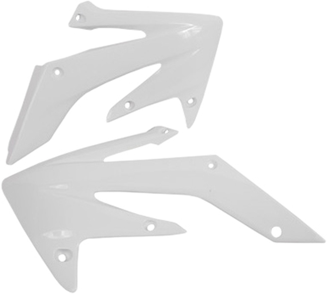 Radiator Shrouds - White - For 04-09 Honda CRF250R 04-17 CRF250X - Click Image to Close