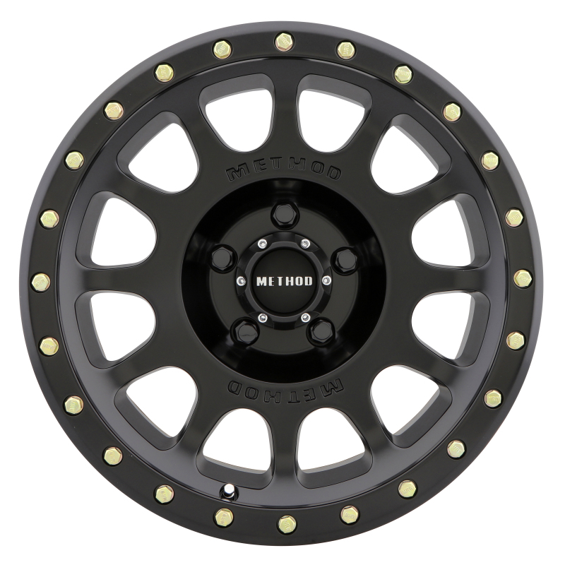 MR305 NV 16x8 0mm Offset 5x4.5 83mm CB Matte Black Wheel - Click Image to Close