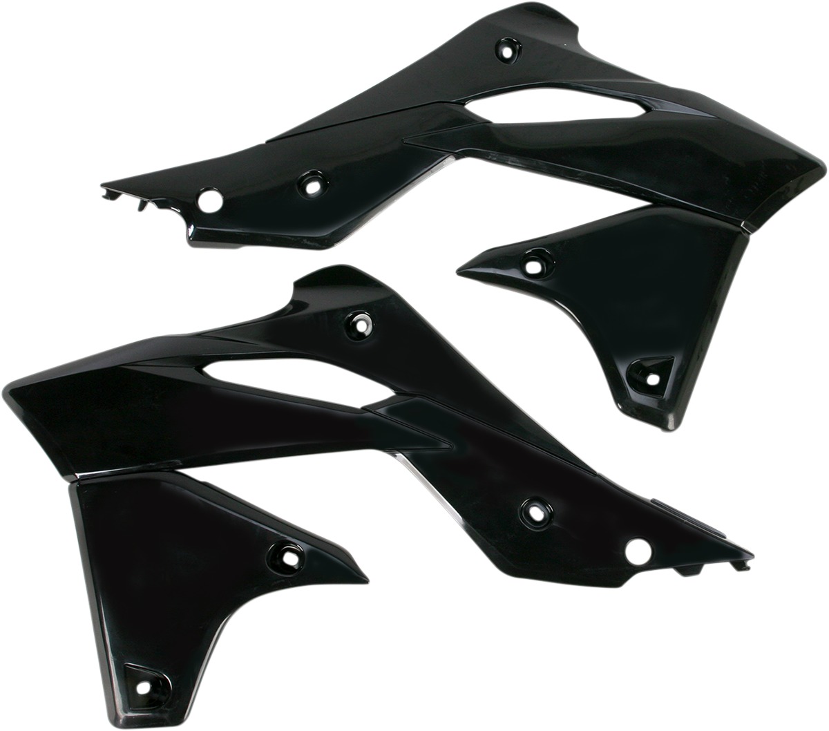 Radiator Shrouds - Black - For 13-16 Kawasaki KX250F - Click Image to Close