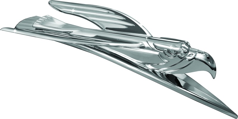 Deco Eagle Fender Ornament 01-22 Honda GL1800 Chrome - Click Image to Close