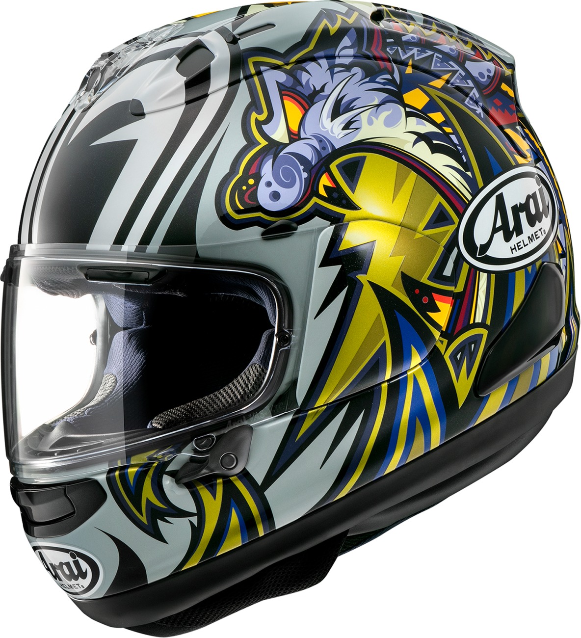 Arai Corsair-X Nakasuga 4 Helmet XL Gloss Multi - Full face helmet with Nakasuga 4 graphic - Click Image to Close