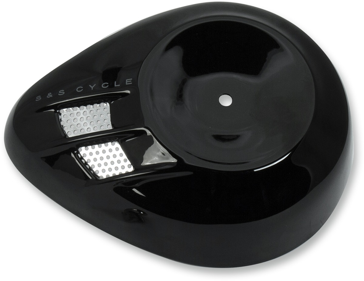 Gloss Black Stealth Air Cleaner Covers - Ac Cover Air Stream Blk - Click Image to Close