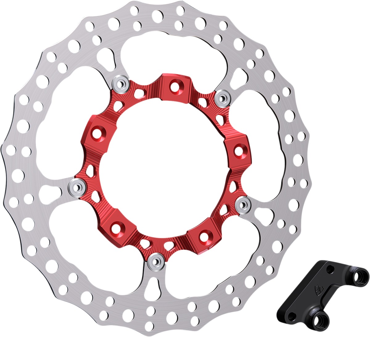 14" Full Floating Rotor Kit - 14"Floating Lt Spoke Red - Click Image to Close