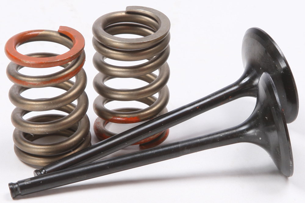 Steel Intake Valve/Spring Kit - For 11-16 Kawasaki KX250F - Click Image to Close