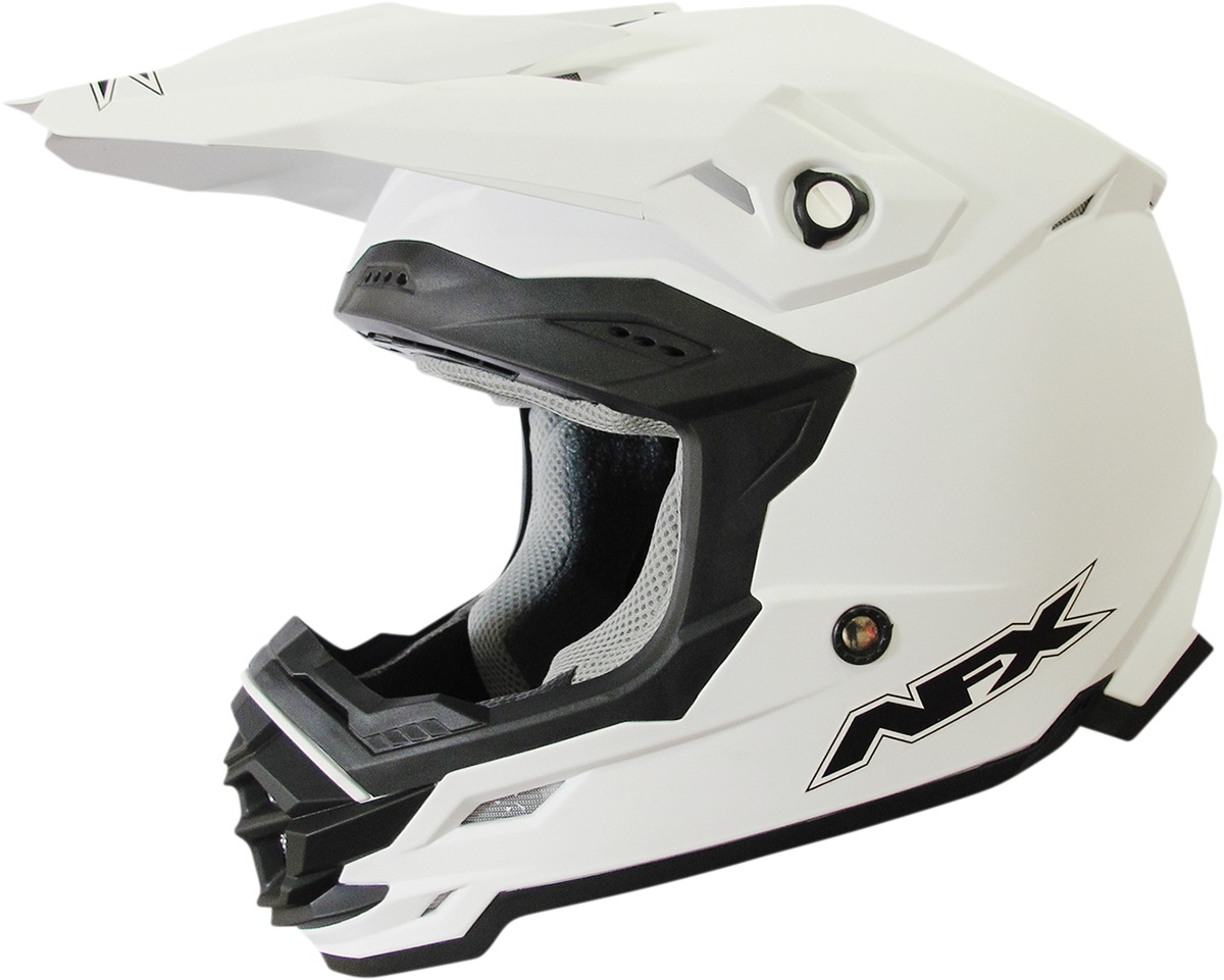 FX-19R Full Face Offroad Helmet Matte White Small - Click Image to Close