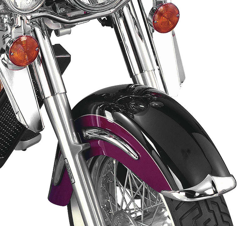 Cast Front Fender Tips; 2-Piece Set - for Honda VT1100C3 Shadow Aero - Click Image to Close