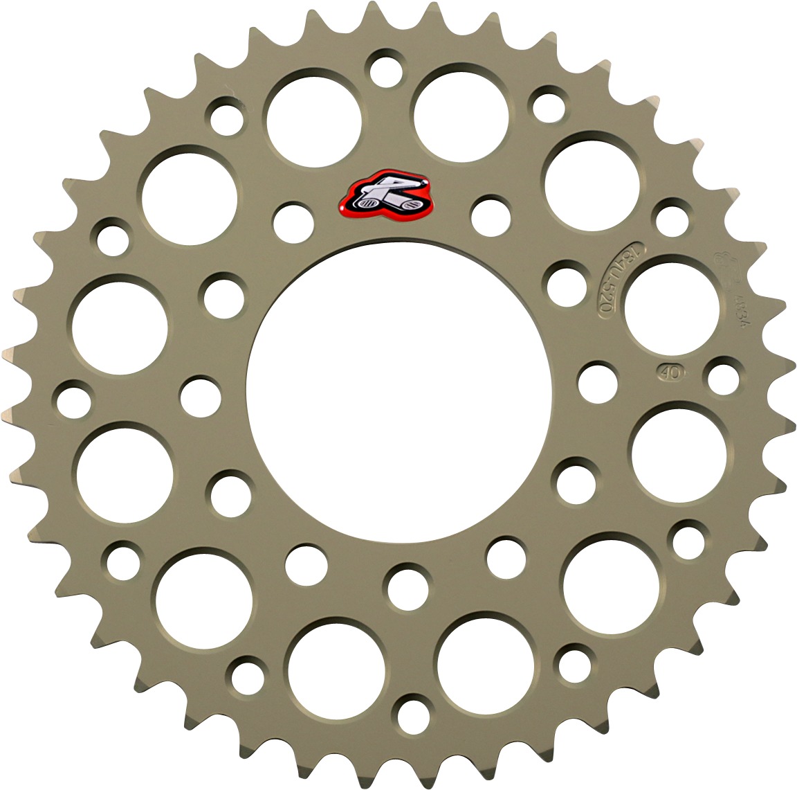 03-04 Kawasaki ZX-6RR/ ZX-6R Rear Sprocket - Hard Anodized 520-40 Teeth - Click Image to Close