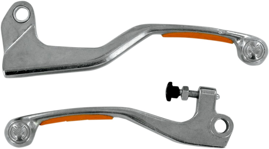 Natural & Orange Competition Brake & Clutch Lever Set - For 09-15 KTM SX/F XC - Click Image to Close