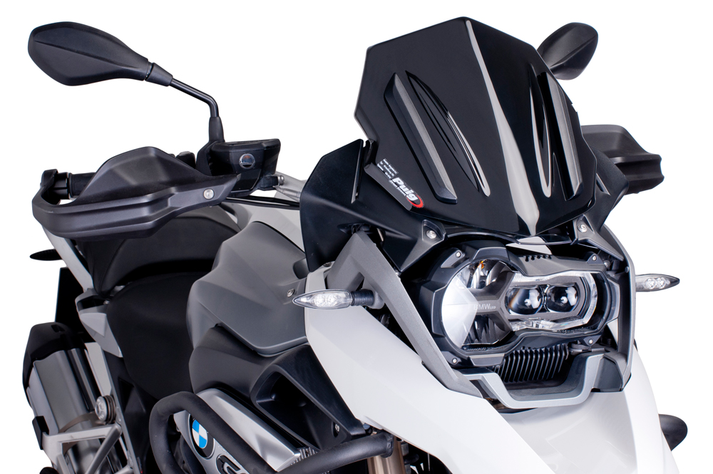 Black Racing Windscreen - For 13-16 BMW R1200GS/A - Click Image to Close