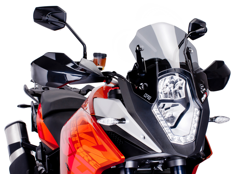 Light Smoke Racing Windscreen - For 14-16 KTM 1190 Adventure/R - Click Image to Close