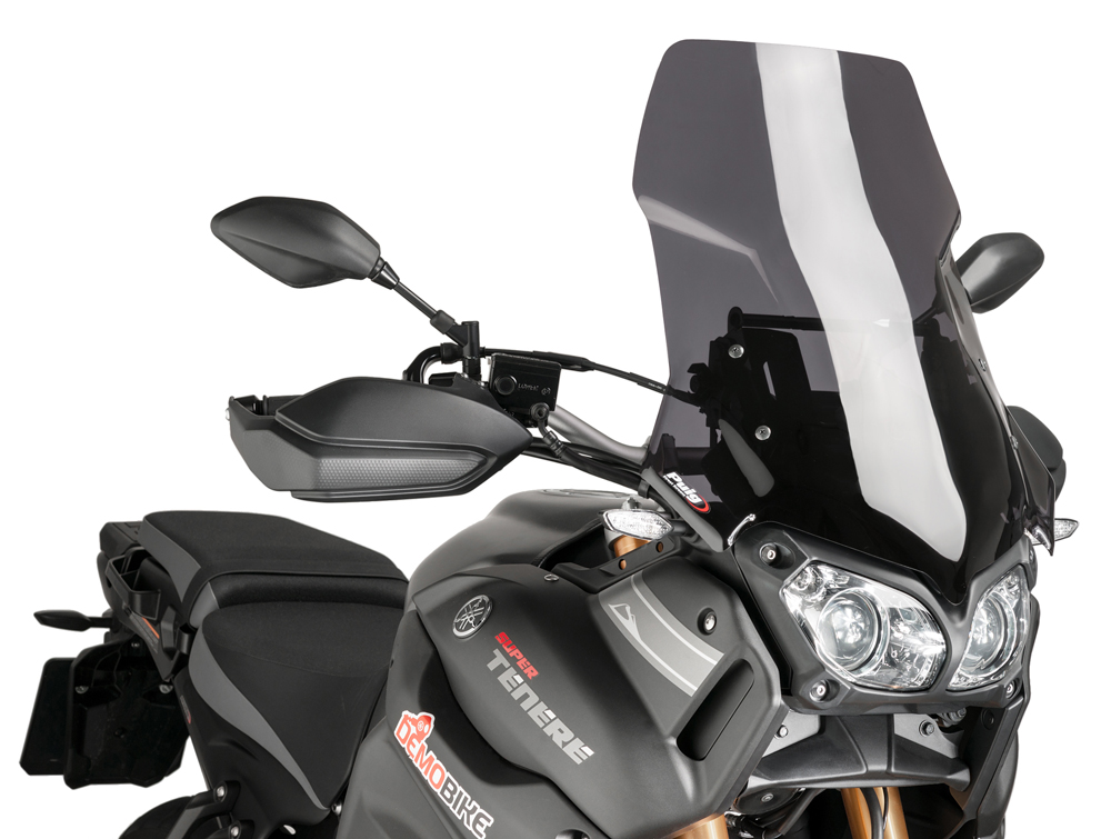 Dark Smoke Touring Windscreen - For 14-20 Yamaha XTZ1200 Super Tenere - Click Image to Close