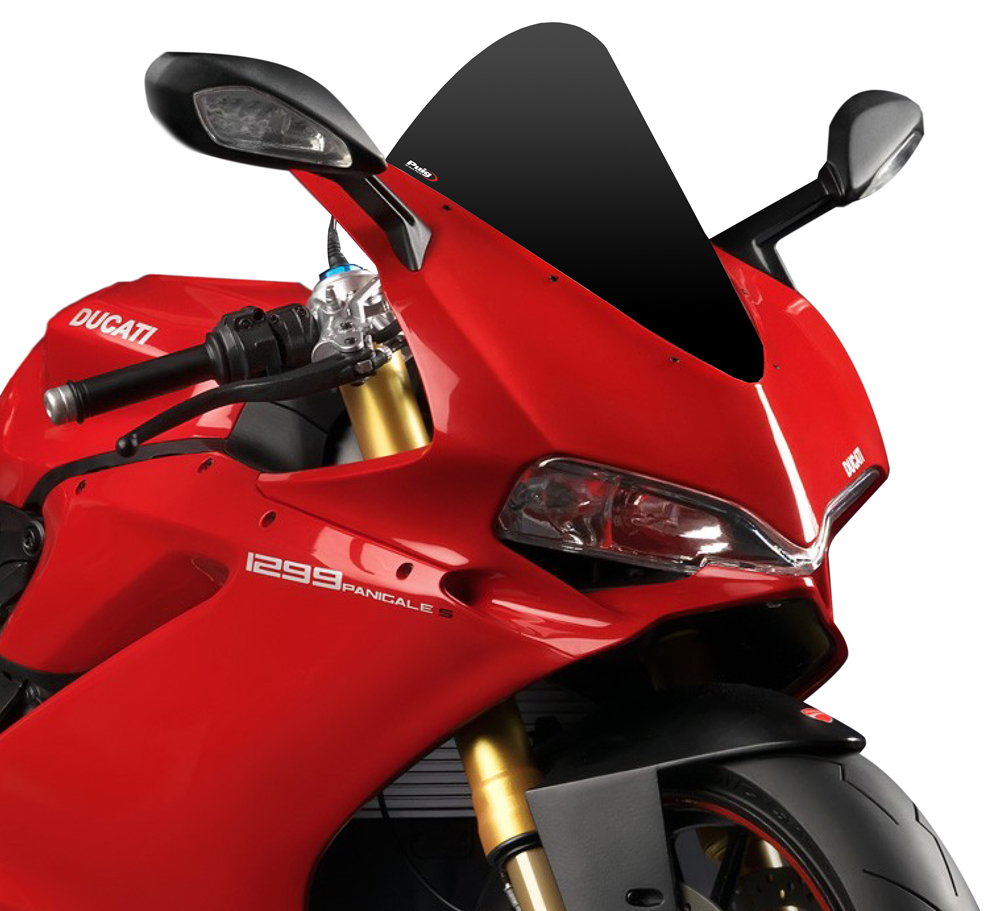 Black Racing Windscreen - For Ducati 1299/959 Panigale - Click Image to Close