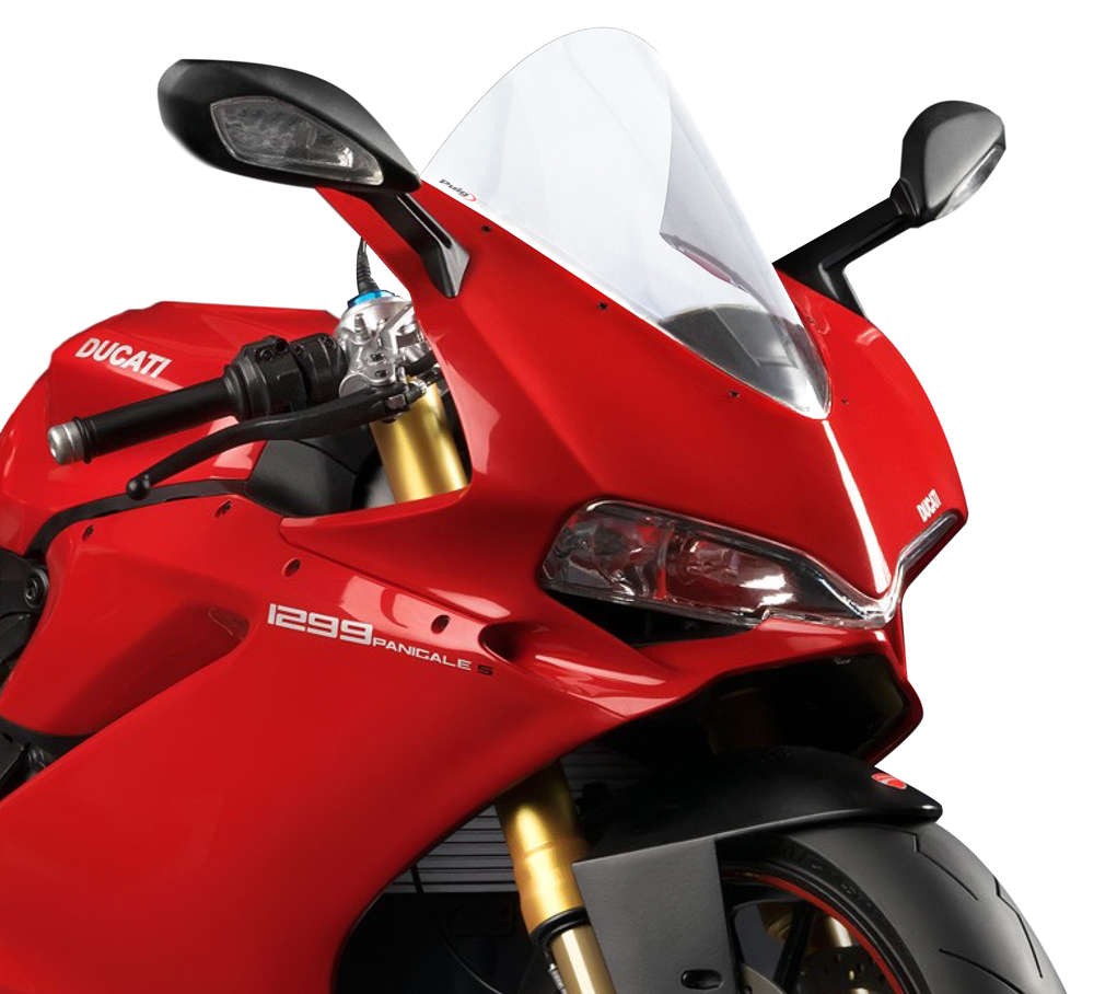 Clear Racing Windscreen - For Ducati 1299/959 Panigale - Click Image to Close