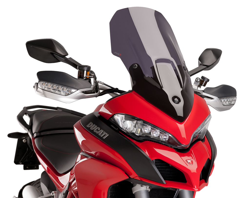 Dark Smoke Touring Windscreen - For 15-19 Ducati Multistrada - Click Image to Close