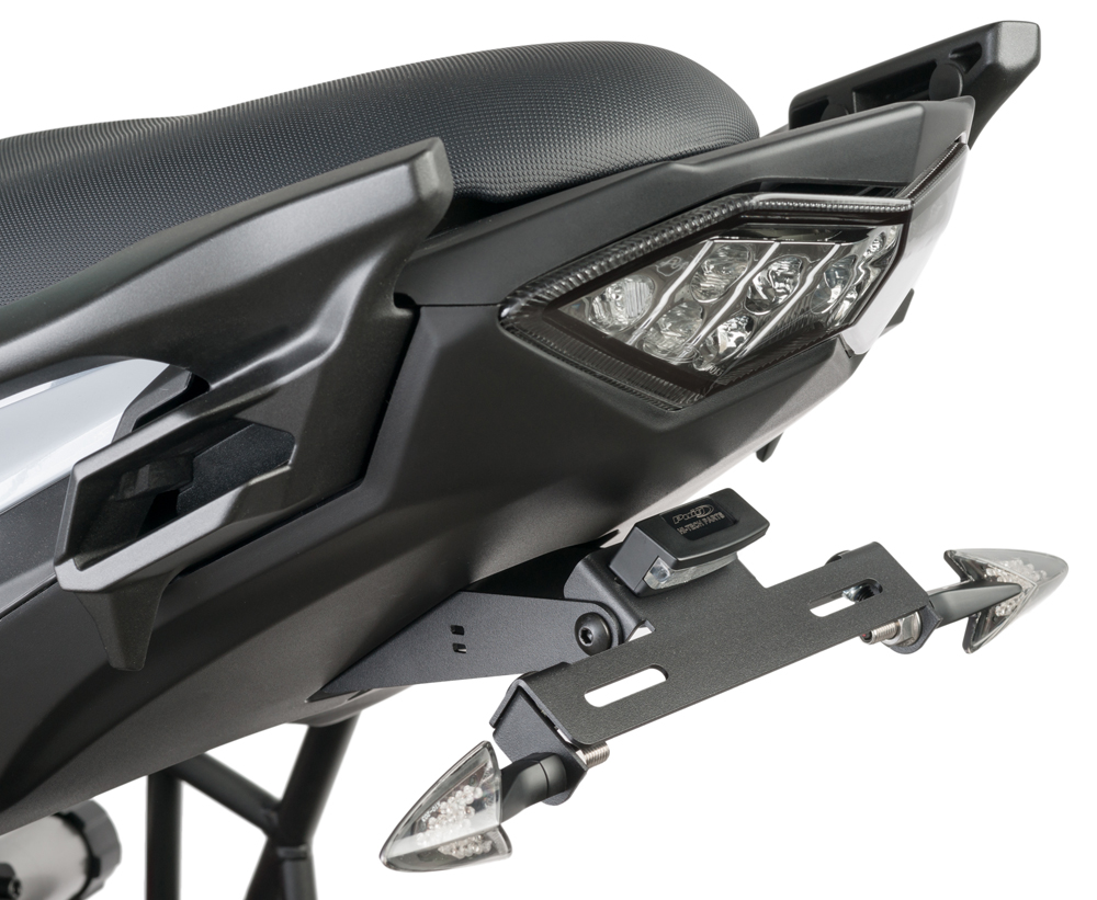 Black Fender Eliminator Kit - Kawasaki Versys 650 - Click Image to Close