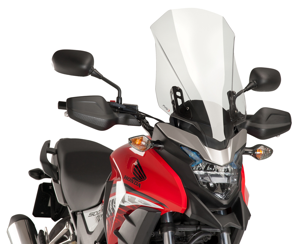 Clear Touring Windscreen - For 16-24 Honda CB500X - Click Image to Close