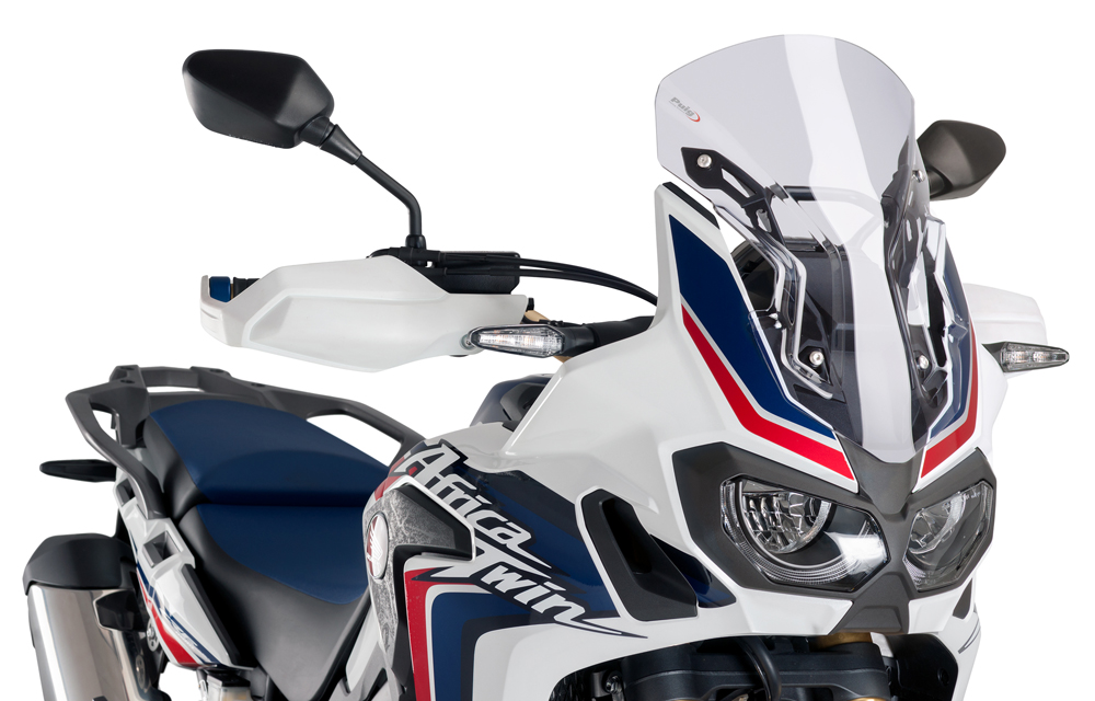 Clear Racing Windscreen - For 16-19 Honda Africa Twin CRF1000L - Click Image to Close