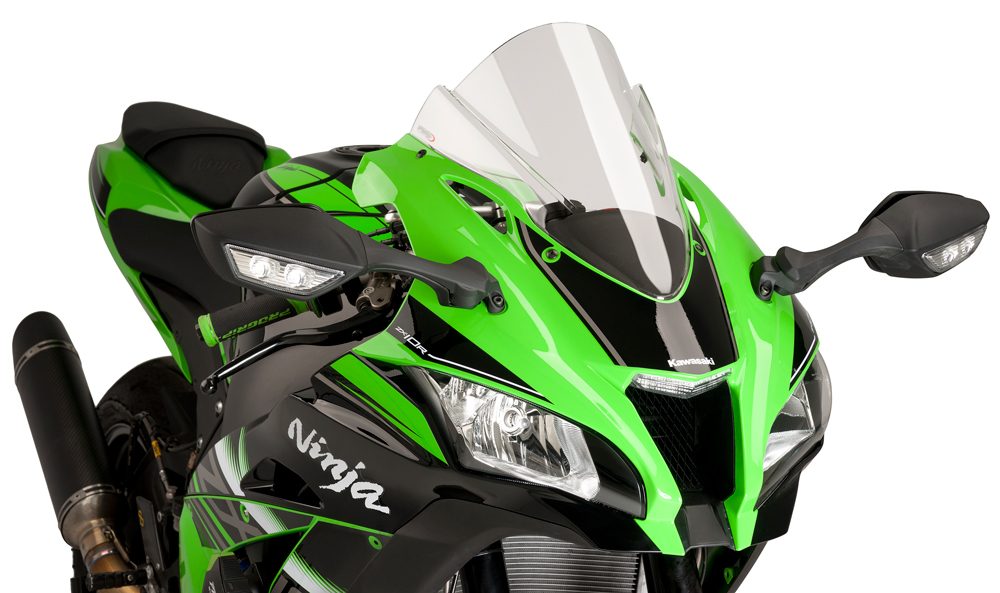 Clear Racing Windscreen - For 16-18 Kawasaki ZX10R - Click Image to Close