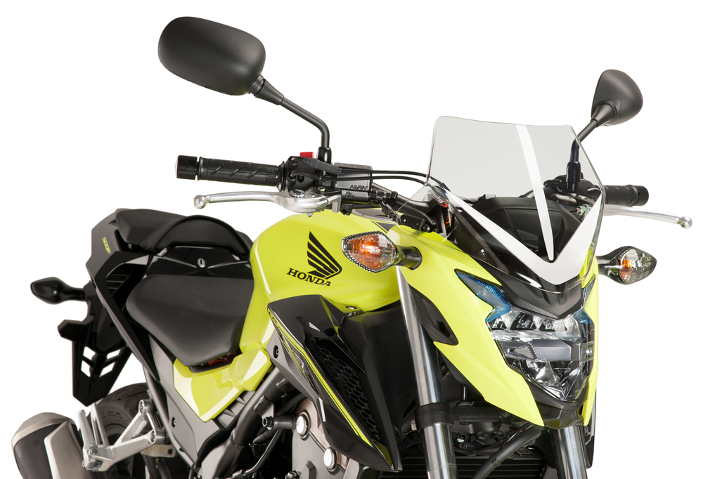 Clear Naked New Generation Windscreen - For 2016 Honda CB500F - Click Image to Close