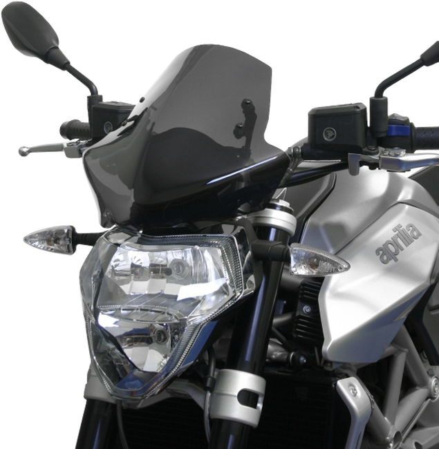 Dark Smoke Naked New Generation Windscreen - For 08-09 Aprilia Shiver 750 - Click Image to Close