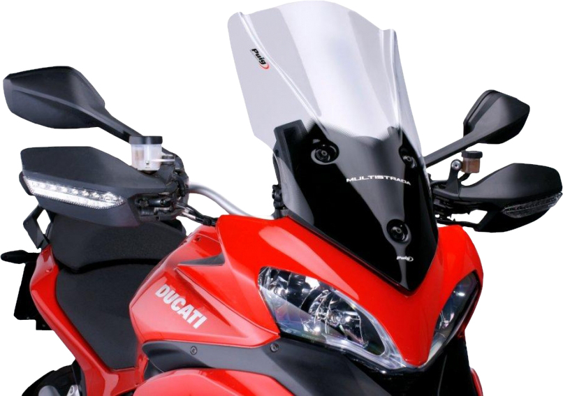 Smoke Touring Windscreen - For 10-12 Ducati Multistrada 1200 - Click Image to Close