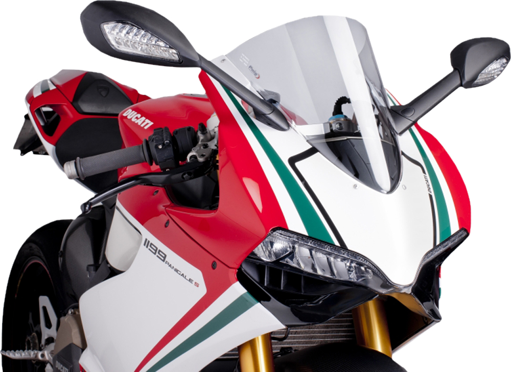 Clear Racing Windscreen For Ducati Panigale - For Ducati 1199/899 Panigale - Click Image to Close