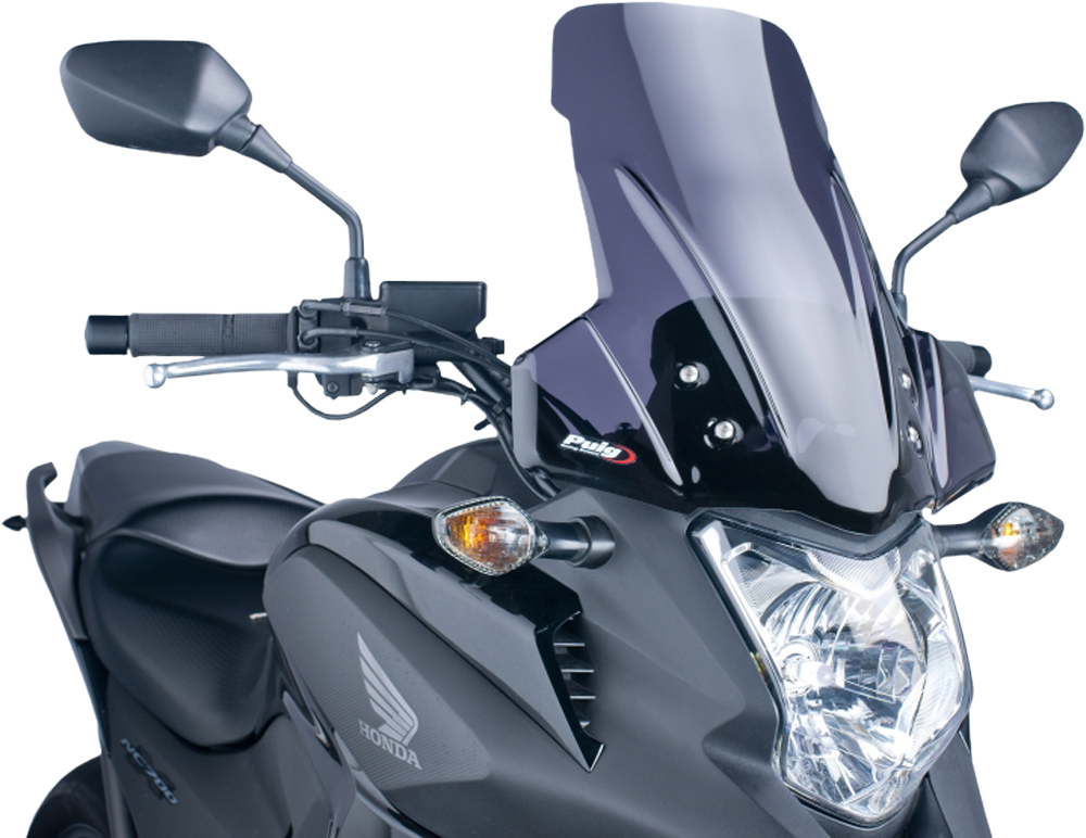 Dark Smoke Touring Windscreen - For 12-15 Honda NC700X - Click Image to Close