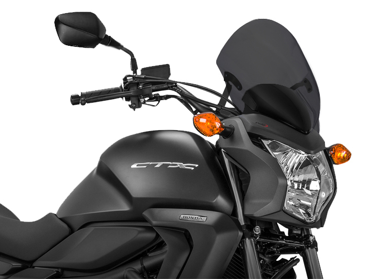 Dark Smoke Naked New Generation Windscreen - For 14-15 Honda CTX700N - Click Image to Close