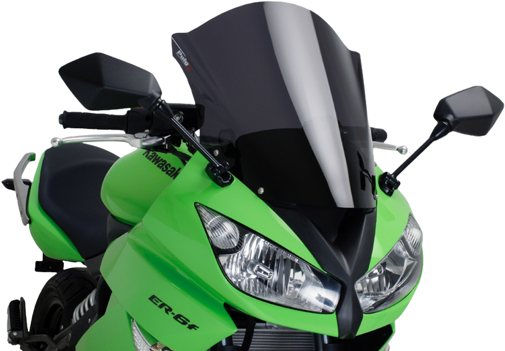 Dark Smoke Racing Windscreen - For 09-11 Kawasaki EX650R Ninja - Click Image to Close