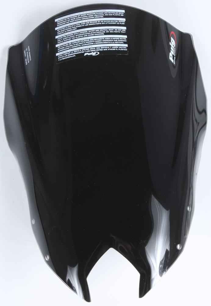 Black Racing Windscreen - For 09-16 Yamaha FZ6R - Click Image to Close