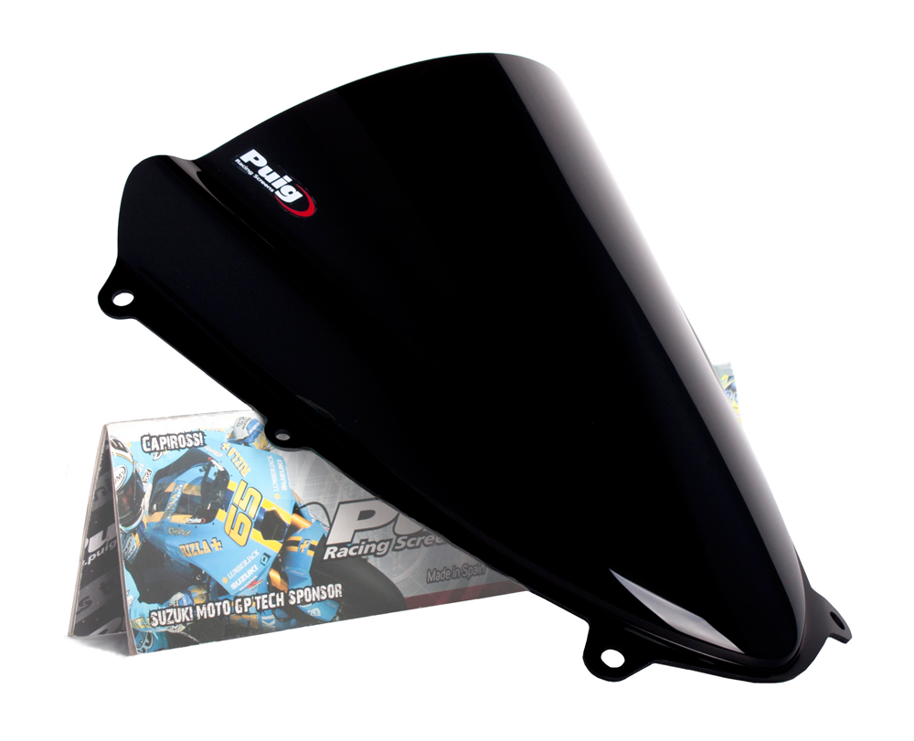 Black Racing Windscreen - For 09-16 Suzuki GSXR1000 - Click Image to Close