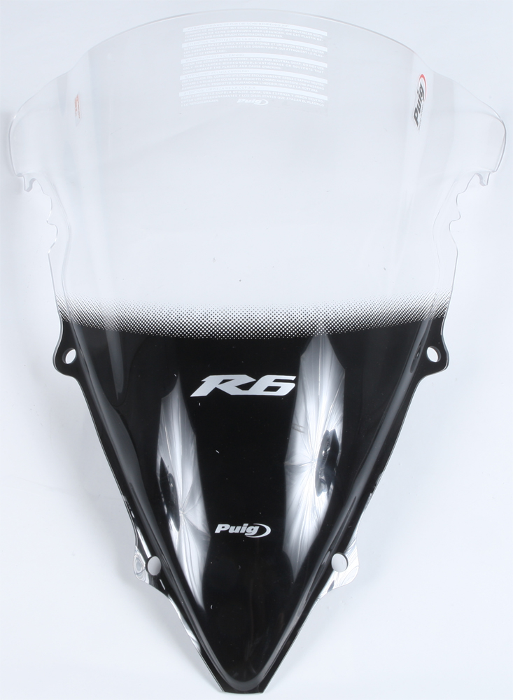 Clear Racing Windscreen - For Yamaha 03-05 R6 / 06-09 R6S - Click Image to Close