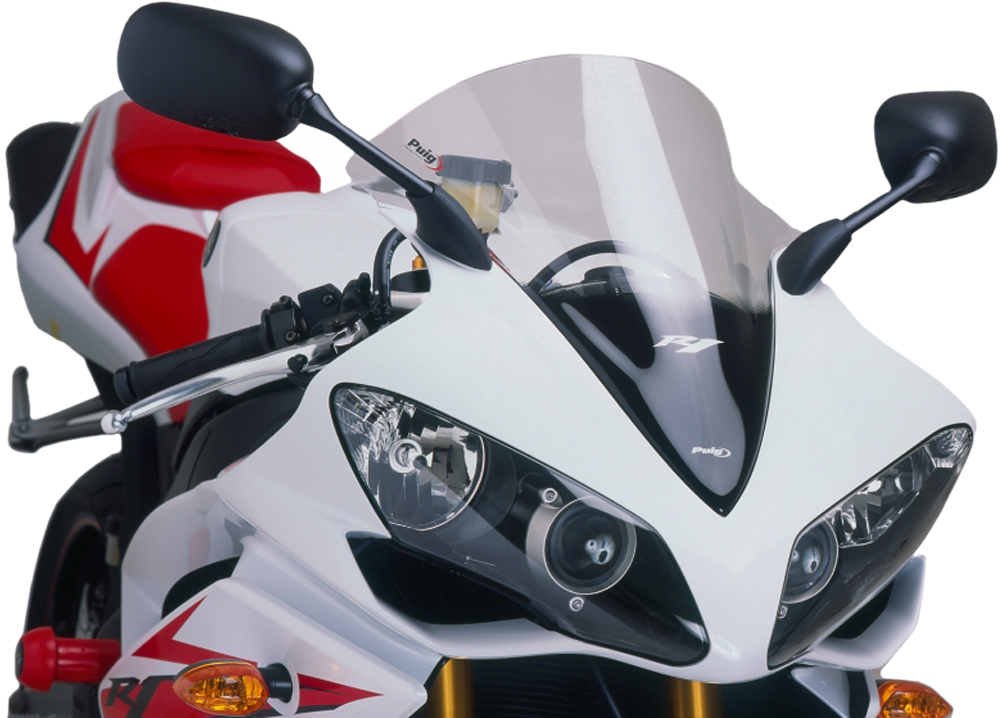 Clear Racing Windscreen - For 07-08 Yamaha R1 - Click Image to Close