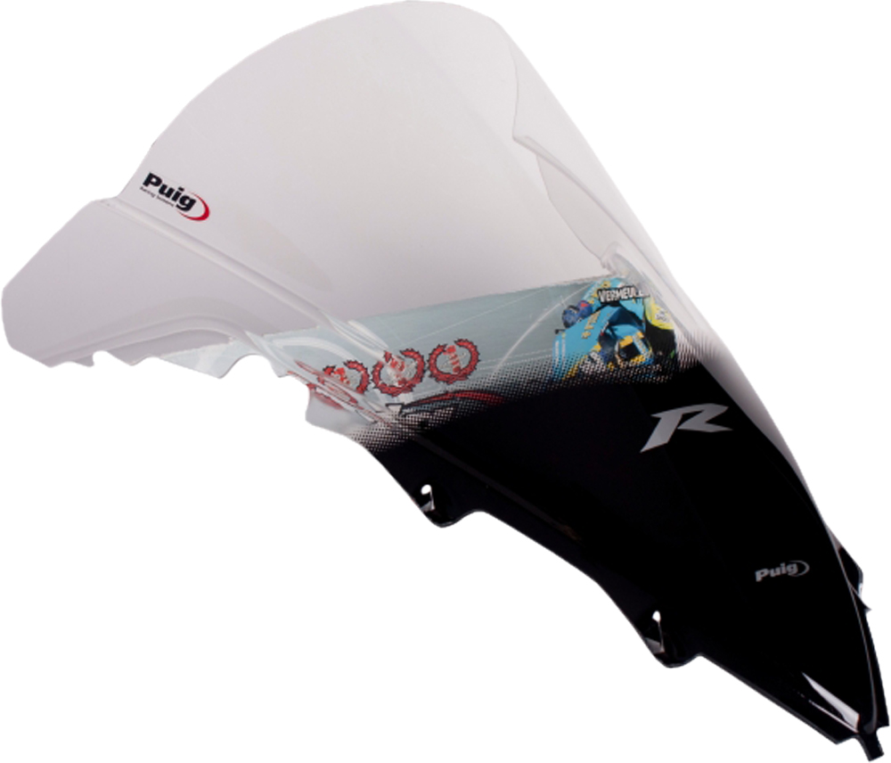 Clear Racing Windscreen - For 09-14 Yamaha R1 - Click Image to Close