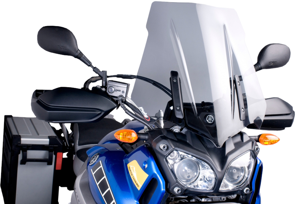 Smoke Touring Windscreen - For 10-13 Yamaha XTZ1200 Super Tenere - Click Image to Close