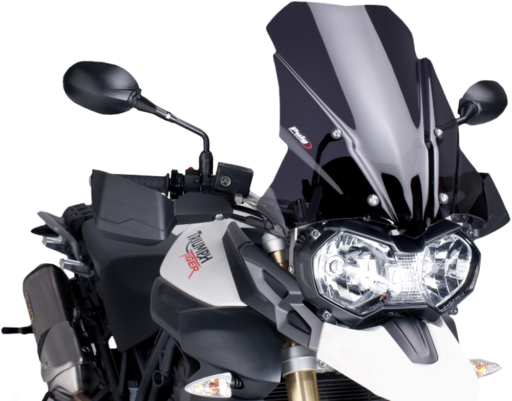 Dark Smoke Touring Windscreen - For Triumph Tiger 800 - Click Image to Close