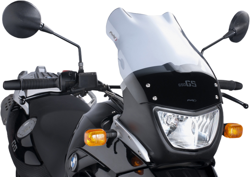 Clear Touring Windscreen - For 04-07 BMW F650GS - Click Image to Close