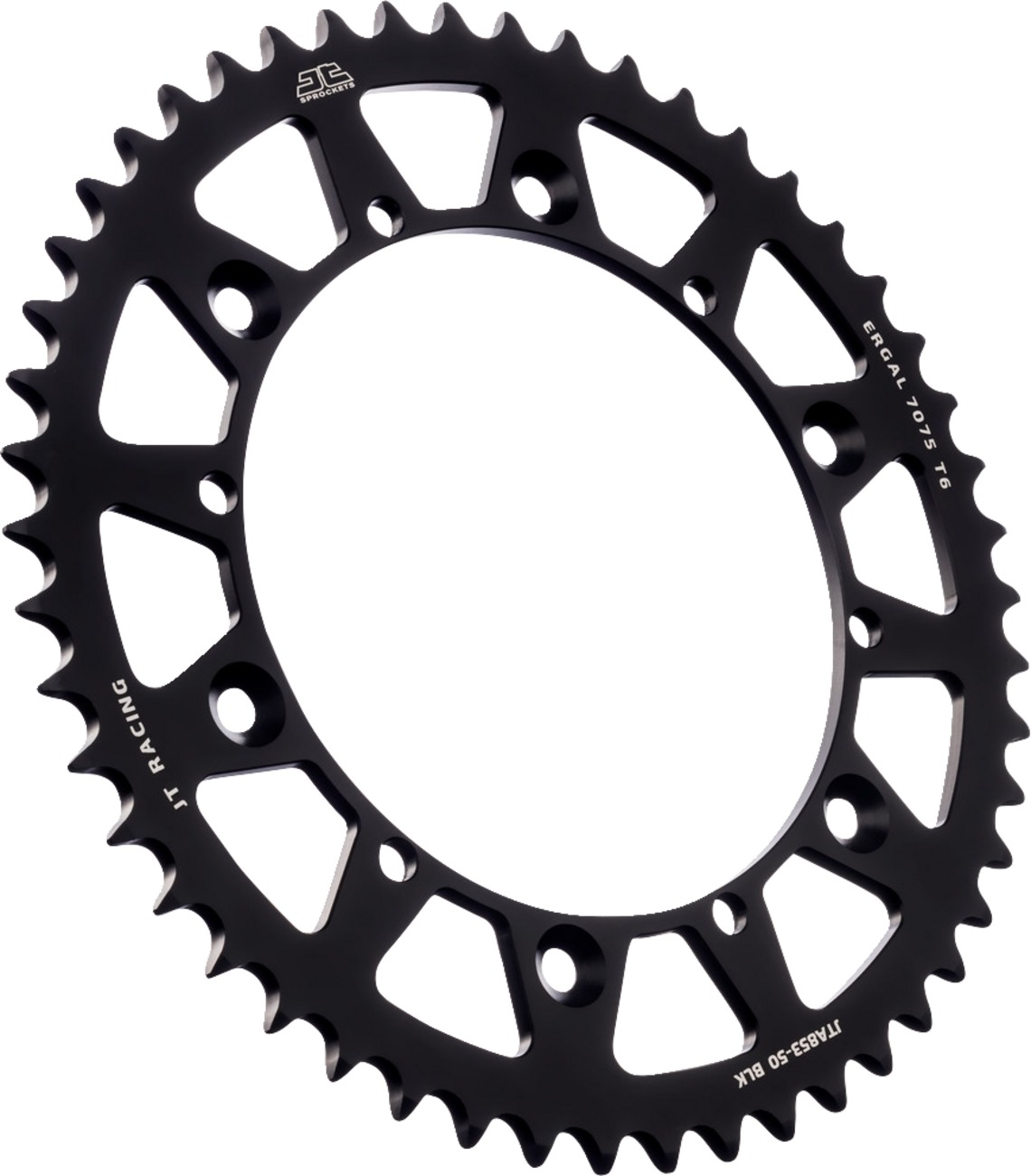 Black Aluminum Rear Sprocket - 50 Teeth 520 Pitch - Click Image to Close