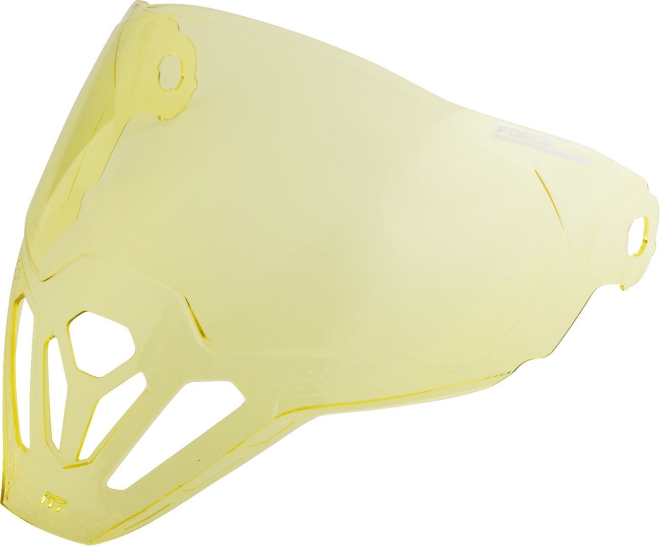 ICON ForceShield 22.06 Shield Yellow One Size - For Icon Airflite helmets - Click Image to Close