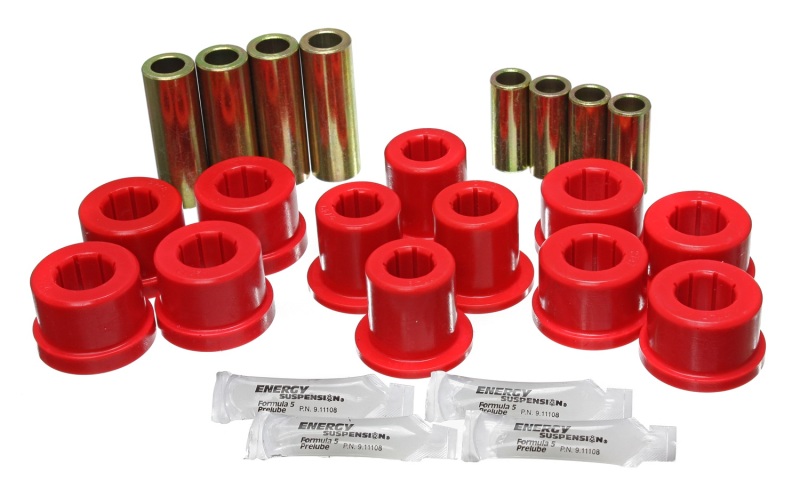 87-92 Toyota Supra Red Front Control Arm Bushing Set - Click Image to Close