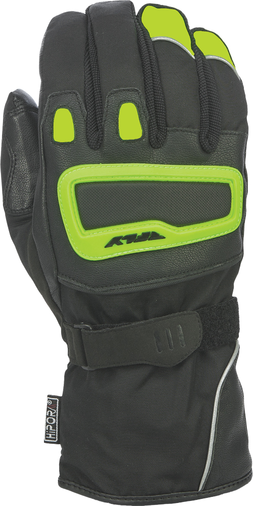 Xplore Riding Gloves Hi-Vis Yellow/Black Large - Click Image to Close