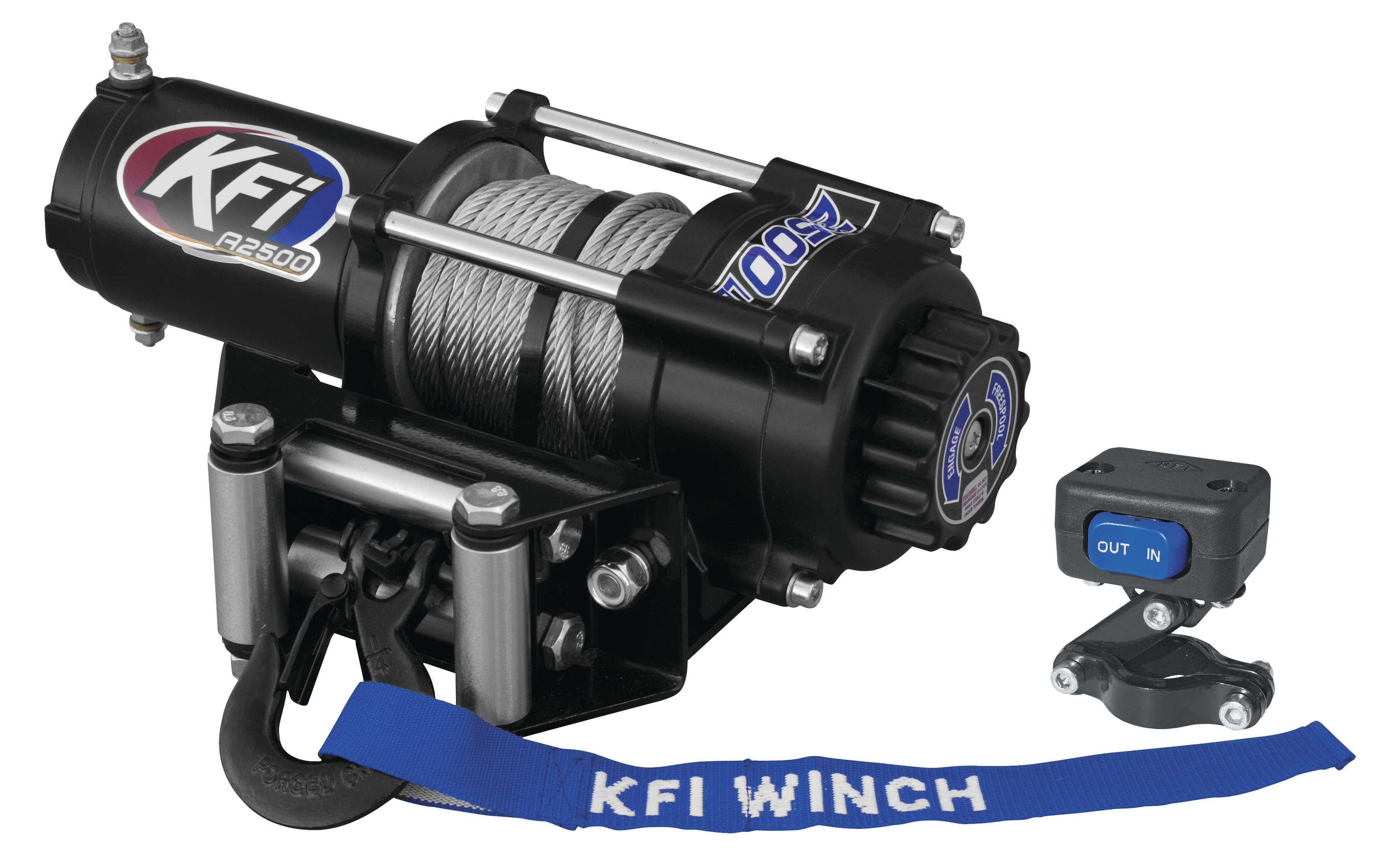 A2500-R2 2500Lb Winch w/ Handlebar Switch & Contactor - Click Image to Close