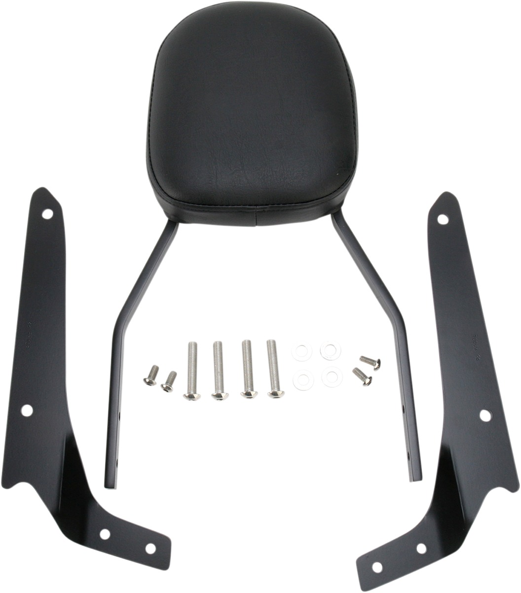 Standard Square 17" Sissy Bar - Black - For 10-17 Honda Shadow Phantom - Click Image to Close