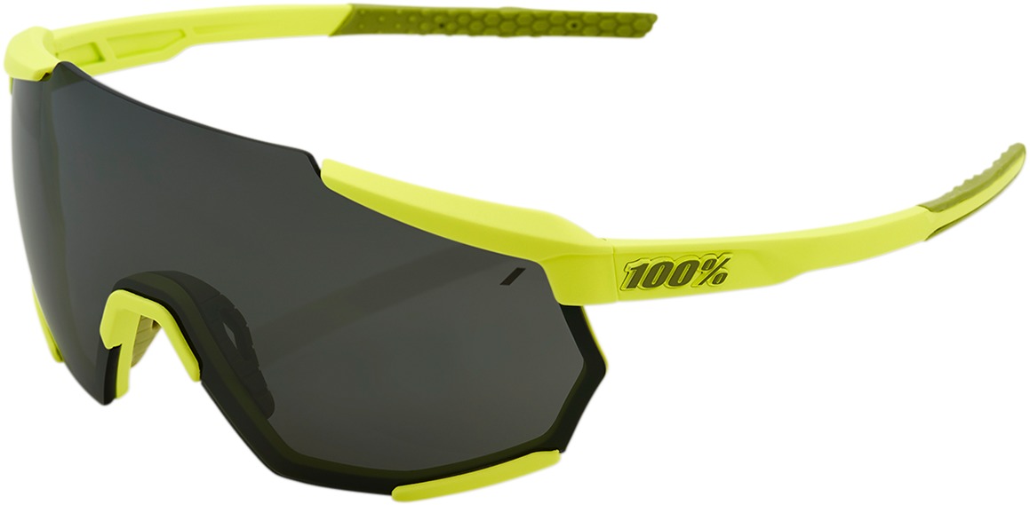 Racetrap Sunglasses Yellow w/ Black Mirror Lens - Click Image to Close