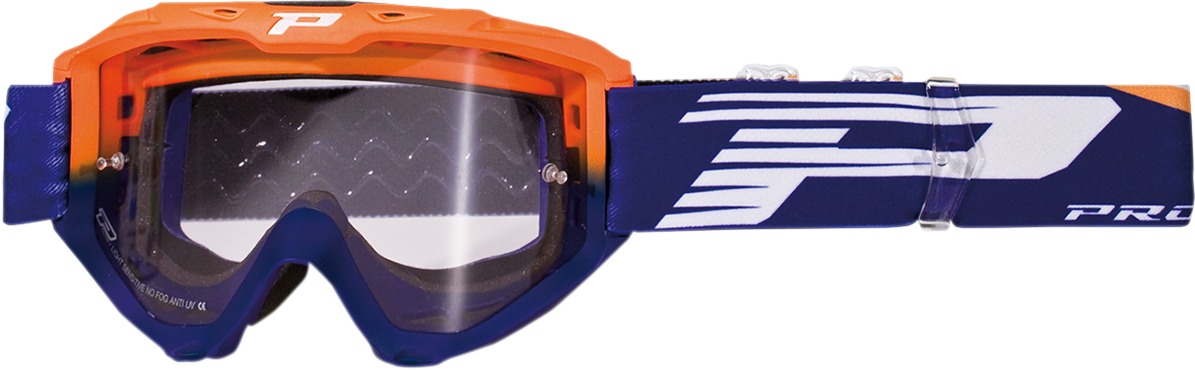 3450 Blue / Orange Riot OTG Goggles - Light Sensitive Lens - Click Image to Close