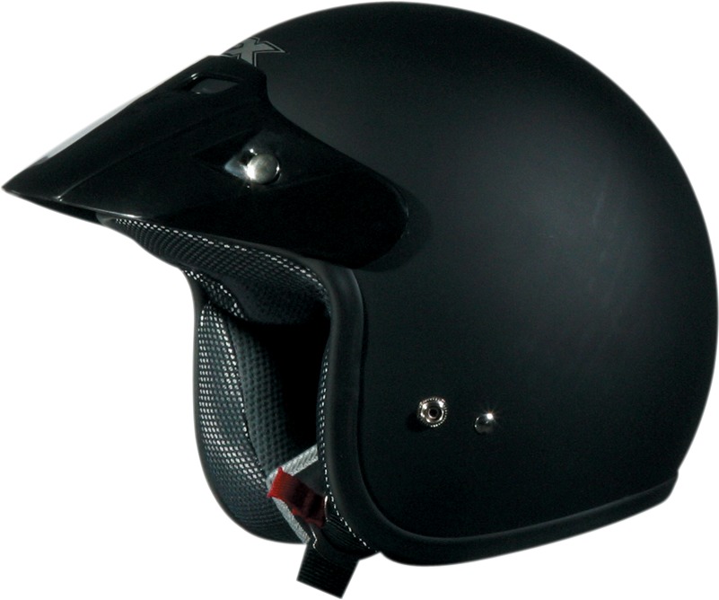 FX-75 Open Face Street Helmet Matte Black Small - Click Image to Close